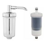 Filtro Copo Abs Com Refil Para Torneira Cozinha Universal