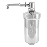 Filtro Copo Abs Universal Com Refil Filtrante Para Torneira Acabamento Cromado Cor Prateado
