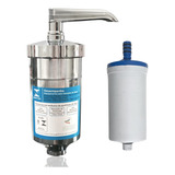 Filtro Copo Cromado Em Abs Com Refil Universal 1 Refil