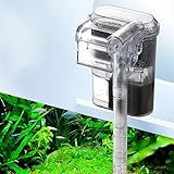 Filtro De Aquário Mini Silencioso USB Filtro De Aquário Cachoeira Fluxo De água Ajustável Aumento De Oxigênio Montagem Na Parede Equipamento De Filtragem USB Para Aquários Aquários 2 5 W