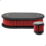 Filtro De Ar Esportivo Preto Carburador 2e 3e Brindes