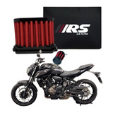 Filtro De Ar Esportivo Rs Yamaha Mt07 Fz 07 2014 Até 2022