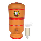 Filtro De Barro 10 Litros Com 1 Vela Tripla Ação E 1 Boia
