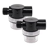 Filtro De Bomba De água Com Tubo Twist On Filtro De Bomba De água RV Compatível Com Shurflo Ou Wfco Entrada Saída Npsm De 1 2 Com Tela De Filtro De Aço Inoxidável De Malha 80 Para Reposição Naval RV Pacote Com 2