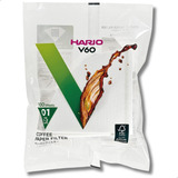 Filtro De Café Hario Branco V60 01 Pacote Com 100 Unidades