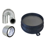 Filtro De Carvão Ativado 100mm Duto Flexivel Fita Grow