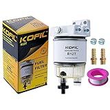 Filtro De Combustível R12T Kit Completo De Separador De água Marítima Substitui Racor S3240 120AT R12T Para Motores Externos Gasolina E Motor Marítimo A Diesel Com Farpa De 6 Cm × Conexões Macho