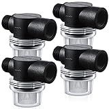 Filtro De Filtro De Bomba De água Filtro De Tubo De Substituição De 1 2 Para Trailers Com Tela De Filtro De Aço Inoxidável De Malha 50 Compatível Com Bombas WFCO Ou Shurflo 4 Peças 