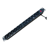 Filtro De Linha 12 Tomadas Extensão Eletrica Mvolts Dps 10a Cor Preto 127 220v