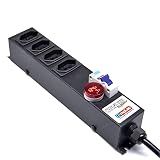 filtro linha disjuntor voltimetro digital tomadas bivolt metalico emplac