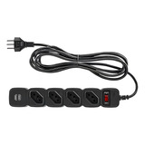 Filtro De Linha Regua Usb Tomada Extensao Eletrica Intelbras