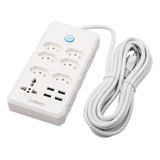 Filtro De Linha Tomada Usb Universal Bivolt Régua Extensão