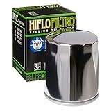 Filtro De óleo HIFLO HF170C Cromado Compatível Com Harley Davidson Substitui 63796 77A KN170