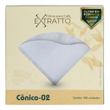 Filtro De Papel Branco Para Hario V60 02 100un P Café Coado