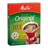 Filtro De Papel Melitta Para Café 103 Original Coador 30und 