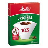 Filtro De Papel Melitta Para Café 103 Original Coador 30und 