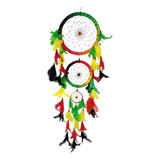 Filtro Dos Sonhos Apanhador 60 Cm Decoração Reggae