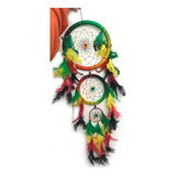 Filtro Dos Sonhos Maior Apanhador Penas Hippie Reggae 3 Aros