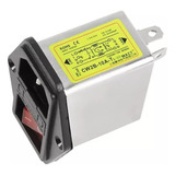 Filtro Emi 10a industrial Tomada Interruptor E Porta Fusível