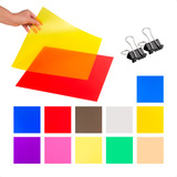 Filtro Gelatina 11 Cores P Iluminador Led E Flash Tocha