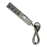 Filtro Linha Metalico 20a 4 Tomadas Regua Disjuntor Protetor Cor Preto 127 220v