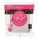 Filtro Papel Branco P coar Hario Café V60 02 barista 100un
