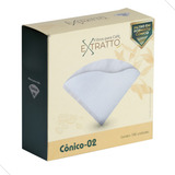 Filtro Papel Branco P coar Tipo Hario Café V60 02 100 Uni
