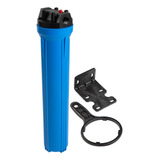 Filtro Polipropileno 20 X 2 Com Chave E Suporte Azul Microtek