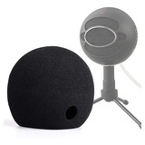Filtro pop anti Puff espuma P Microfone Blue Snowball preto