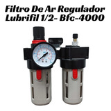 Filtro Regulador De Ar Com Lubrificador 1 2 Para Compressor