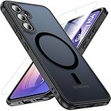 Fin2feel Capa Para Samsung Galaxy A54 De 6-4 Polegadas- Magnética Com Protetor De Tela- -proteção De Grau Militar- Capa Protetora Para Celular Mate à Prova De Choque Para Samsung Galaxy A54- Preta