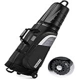 Findway Bolsas De Viagem De Golfe Para Companhias Aéreas Com Rodas E Capa Rígida ABS Proteja Seus Tacos Tecido Oxford 1680D à Prova D água E Rodas De Tanque De Tamanho Grande Leve E Fácil De Manobrar