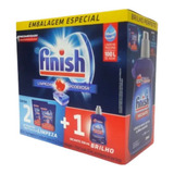 Finish Lava Louça 2 Detergentes Powerball 1 Secante