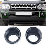 FINMOKAL 1 Par De Capa De Farol De Neblina De Para Choque Dianteiro Com Acabamento De Anel De Moldura Compatível Com Land Rover LR4 2010 2014 Número De Substituição LR015461 LR015462