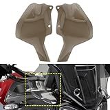 FINMOKAL Defletor De Ar De Carenagem De Para Brisa Superior De Motocicleta Com Asas Laterais Compatíveis Com Triumph Tiger 900 2020 2023 Tiger 850 2021 2023 Marrom 