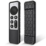 Fintie Capa Protetora Para Apple TV Siri Remote 2021 2022 Honey Comb Leve Antiderrapante à Prova De Choque Capa De Silicone Para Apple TV 4K HD Siri Remote Controller 2 Geração 3 Geração 