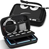 Fintie Estojo De Transporte Para Nintendo 2DS XL Novo 3DS XL LL Capa Rígida Protetora Portátil Para Viagem Para Novos 3DS XL LL Novo Console 2DS XL Com Compartimentos Para Jogos E Bolso Interno 