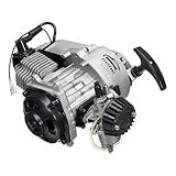 FINYQBET 49CC Motor De 2 Tempos - Leve E Potente- Para Bicicleta De Bolso- Mini Moto- ATV E Scooter- Partida Manual