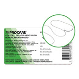 Fio Agulhado Nylon 6 0 Preto Procare 24 Unidades