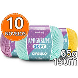 Fio Amigurumi Soft Círculo Kit 10 Unidades promoção 