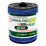 Fio Arame Eletroplástico Inox Cerca Elétrica Rural Rolo 500m