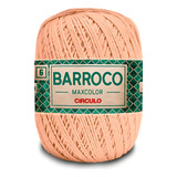 Fio Barroco Maxcolor Crochê Circulo 452m 400g N 6 tex885 Cor 4224 Peach Fuzz