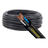 Fio Cabo De Cobre Pp 3x2 50mm Com 10 Metros Cor Da Cobertura Preto