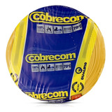Fio Cabo Elétrico 4mm Cobrecom Com 50 Metros Flexível Cor Da Cobertura Amarelo