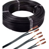 Fio Cabo Paralelo Duplo 2x 0 50mm Rolo 50 Metros Eletrico Cobertura Preto