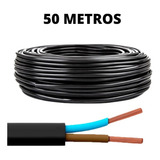 Fio Cobre Pp 2x2 5mm2 Rolo 50 Metros 2 X 2 5mm Cor Da Cobertura Preto