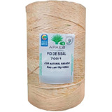 Fio Cordão Sisal Natural Rolo 650mts Convite Tag Acab Fino