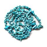 Fio De Cascalho Pedra Natural Rocha Turquesa Azul - 100 Pedras