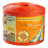 Fio De Choque Zebu Para Cerca Elétrica 1000mt Laranja