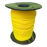 Fio De Nylon 2 4mm X 500m Redondo Para Roçadeira Aparadores
